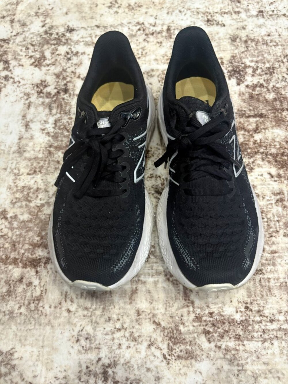 New Balance Women Fresh Foam X 1080 v12 Black Running Shoes (Size 7 Wide / 7D)